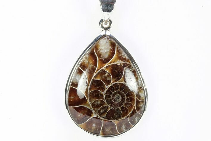 Fossil Ammonite Pendant - Million Years Old #240266